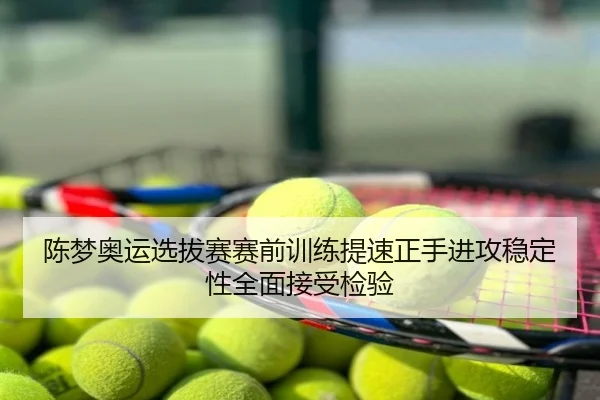 陈梦奥运选拔赛赛前训练提速正手进攻稳定性全面接受检验